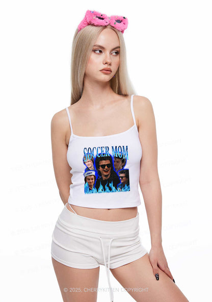 Blue Soccer Mom Y2K Spaghetti Strap Cami Cherrykitten