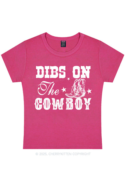 Dibs On The Cowboy Y2K Baby Tee Cherrykitten