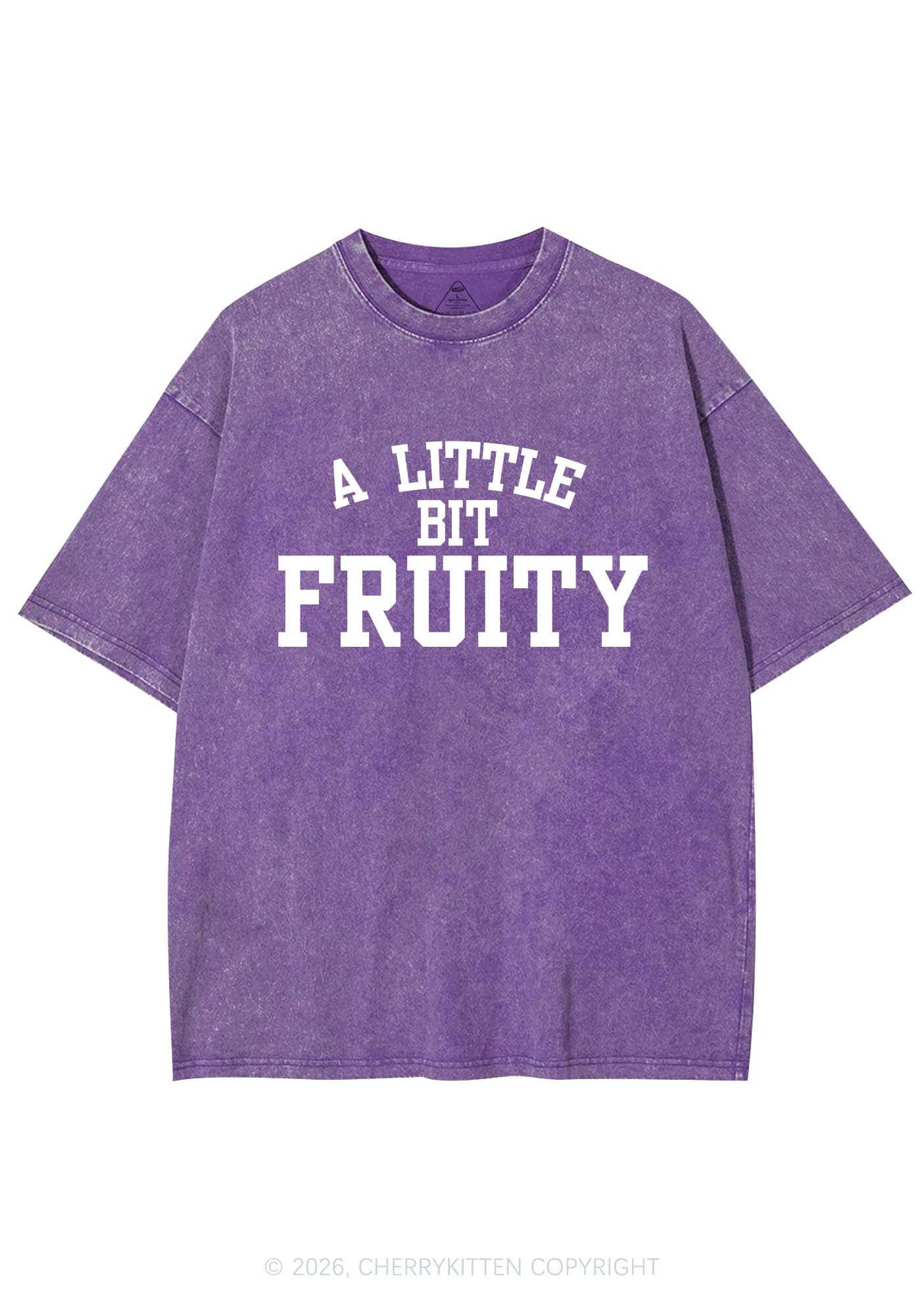 A Little Bit Fruity Pride Y2K Shirts Washed Tee Cherrykitten