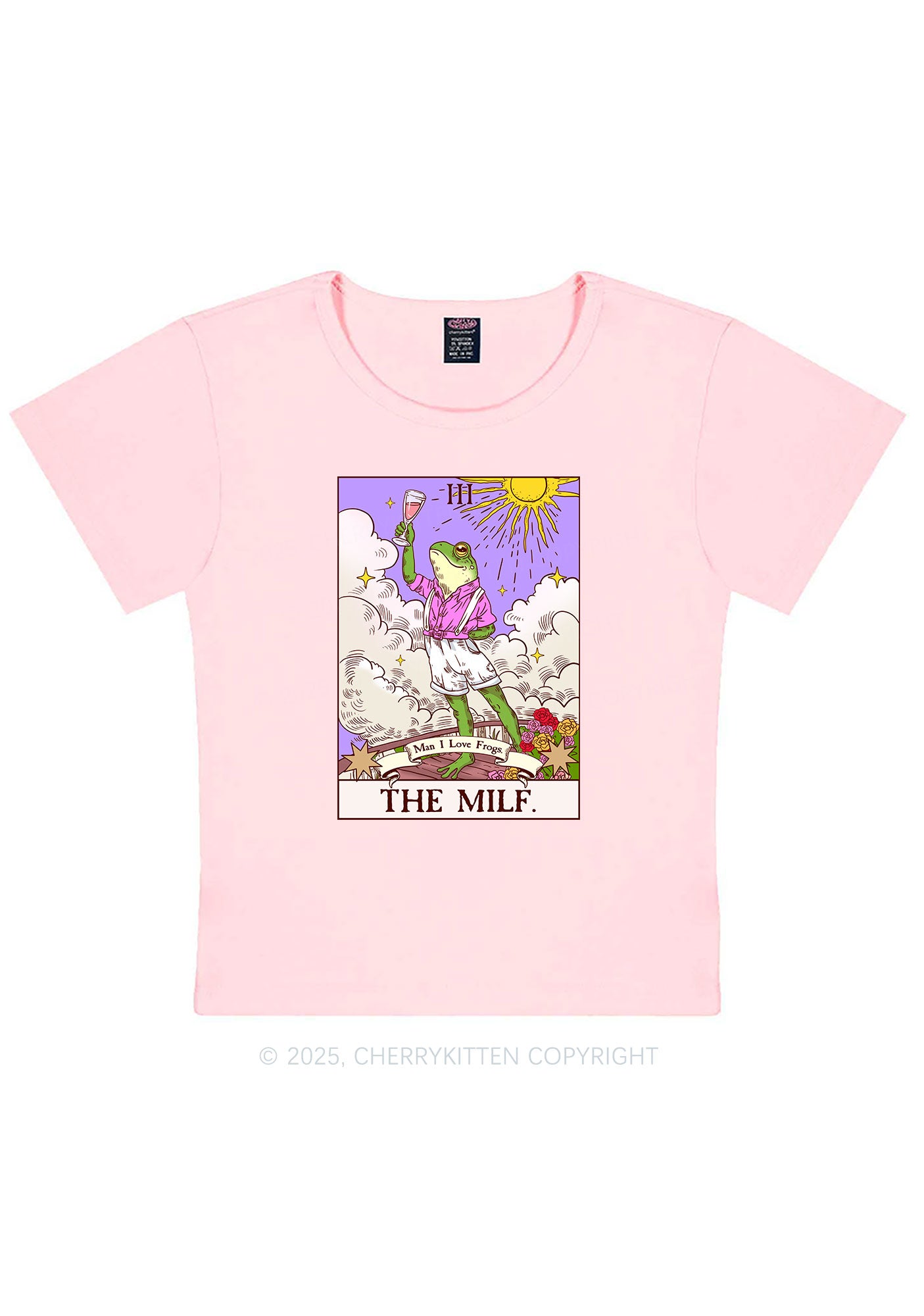 The Mxxf Frog Y2K Baby Tee Cherrykitten