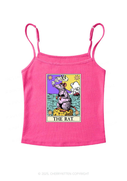 The Rat Smoking Y2K Spaghetti Strap Cami Cherrykitten