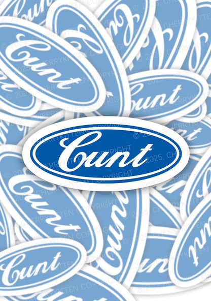 Oval Cxxt 1Pc Y2K Sticker Cherrykitten