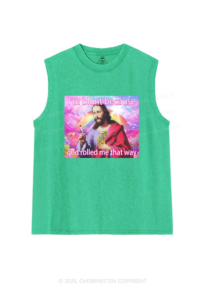 Im Blunt Y2K Washed Muscle Tank Cherrykitten