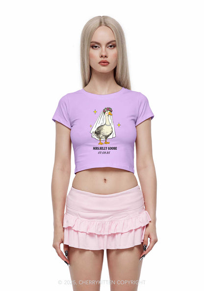 Mr Silly Goose Y2K Valentine's Day Baby Tee Cherrykitten