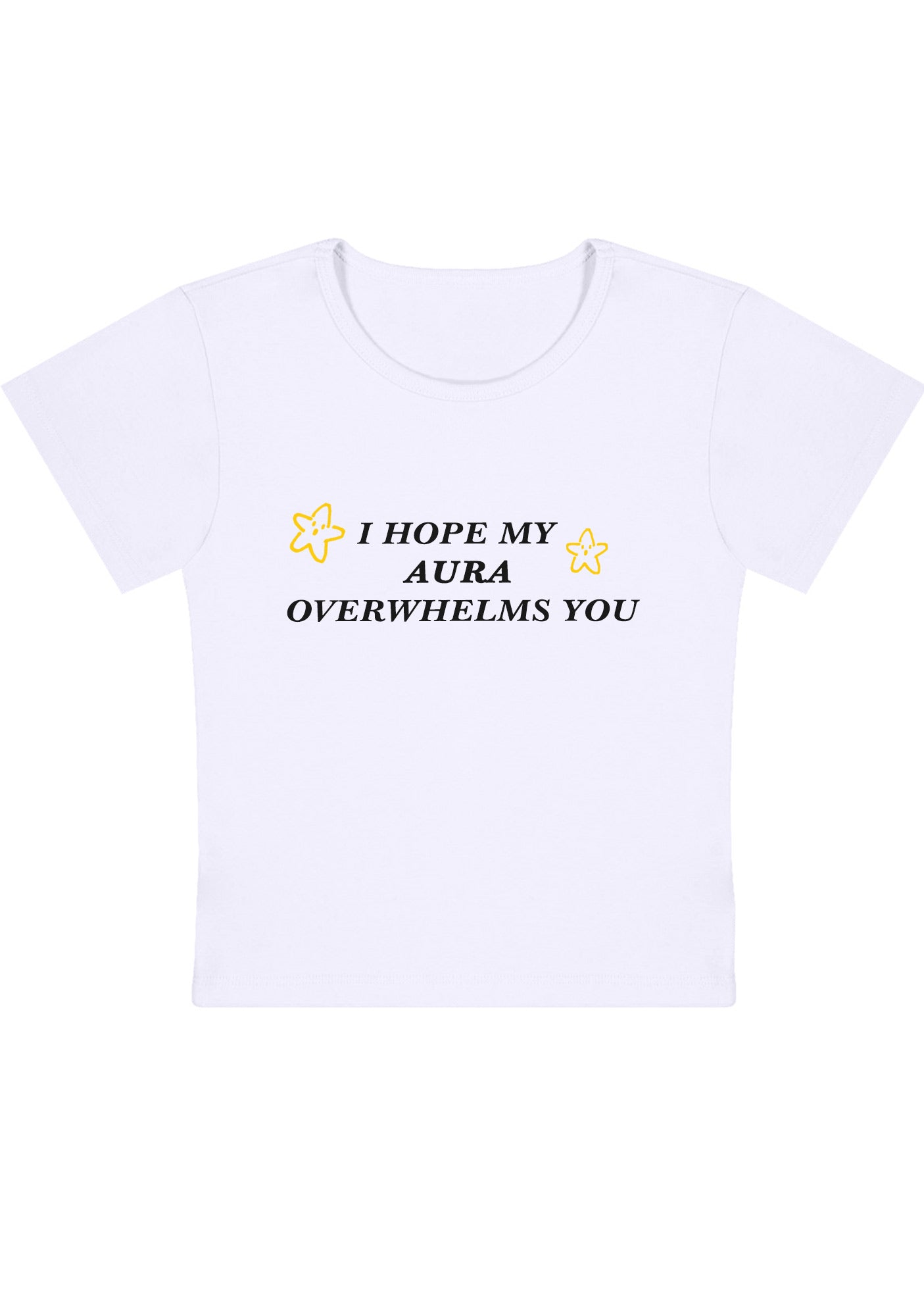 Curvy I Hope My Aura Overwhelms You Baby Tee