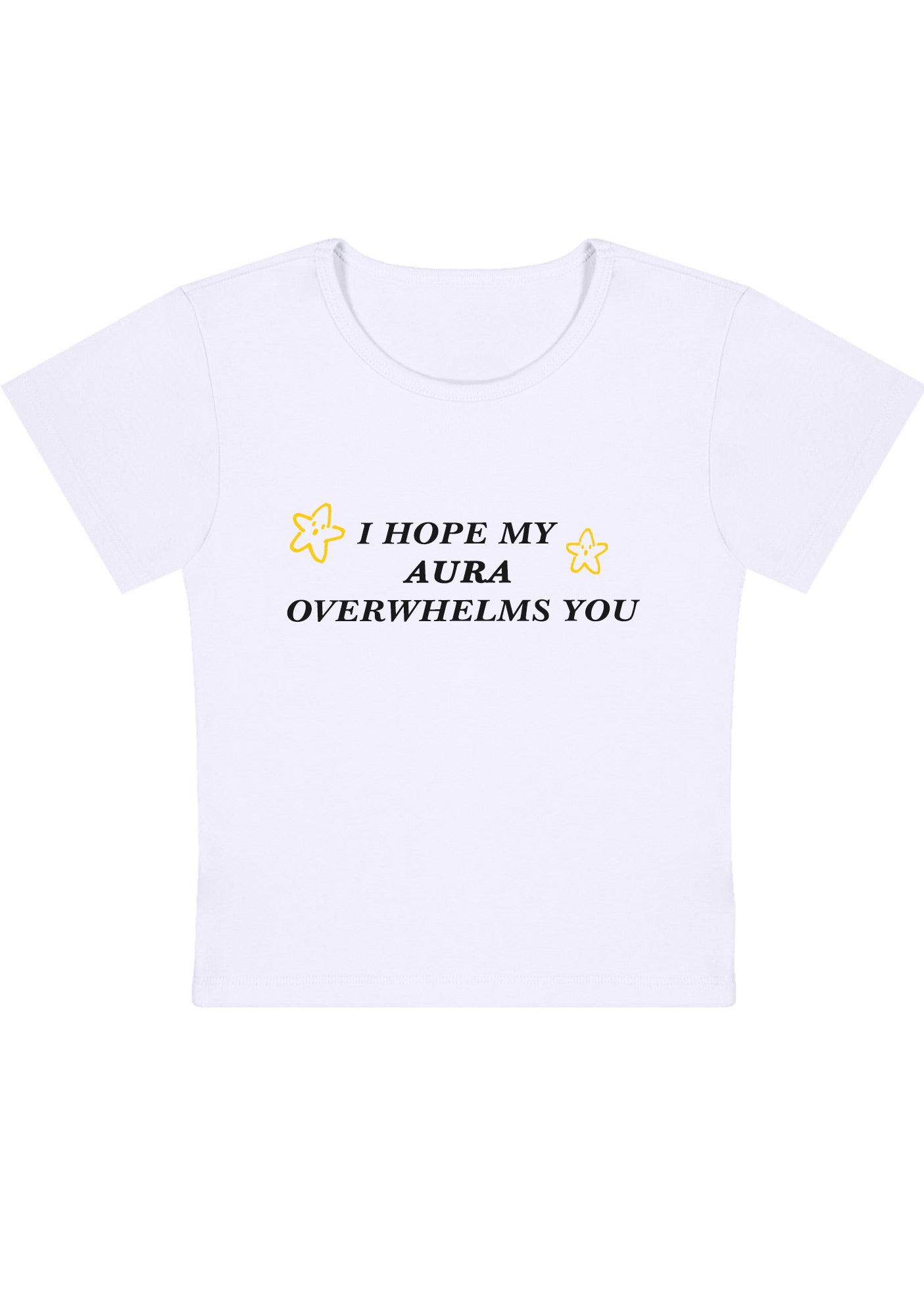 Curvy I Hope My Aura Overwhelms You Baby Tee