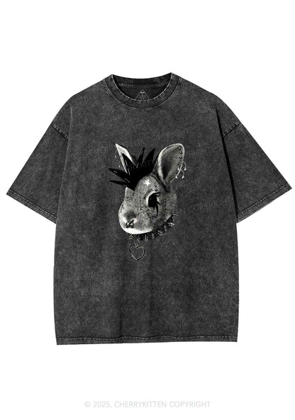 Custom Punk Pet Y2K Shirts Washed Tee Cherrykitten