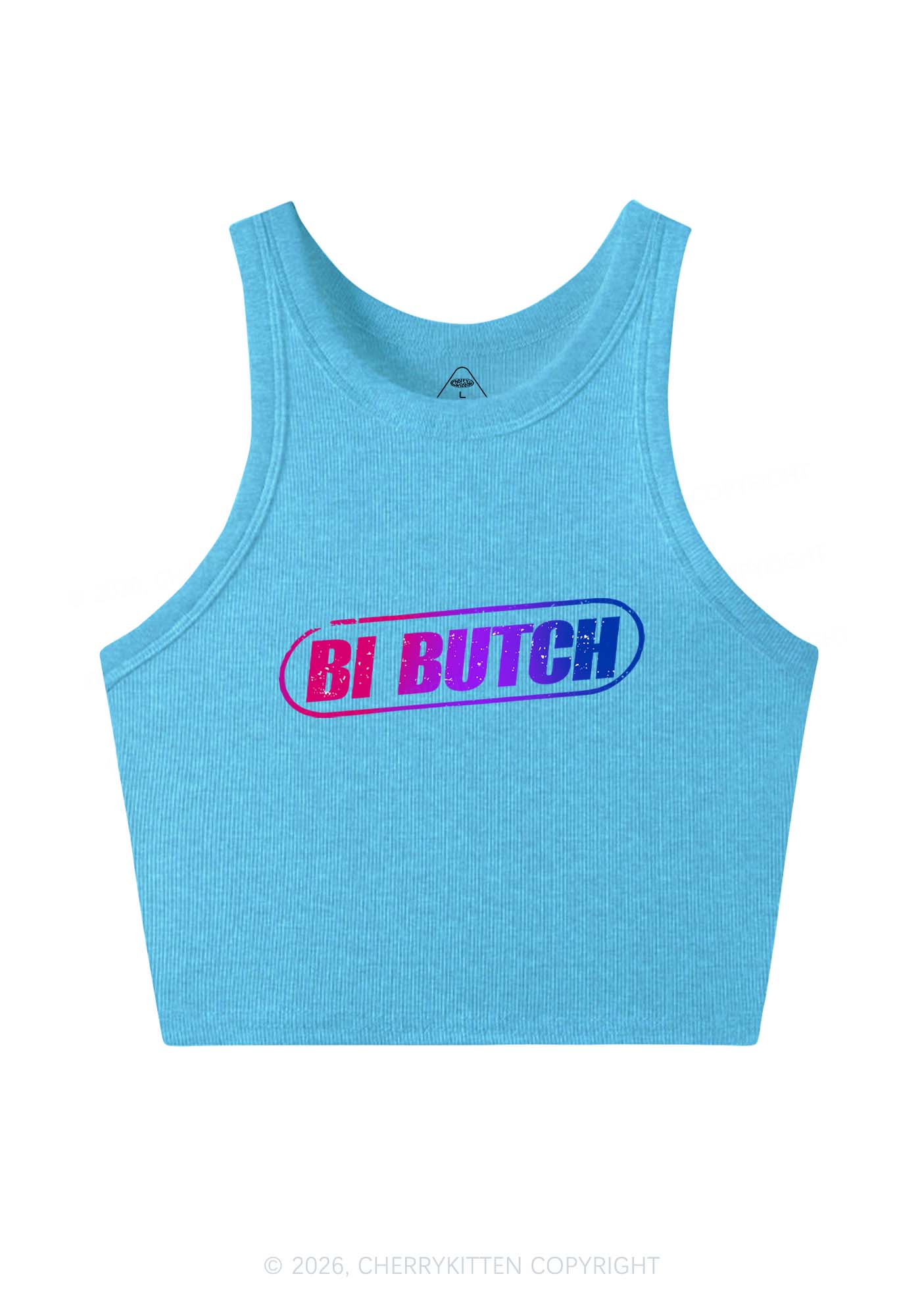 Bi Butch Pride Y2K Crop Tank Top Cherrykitten