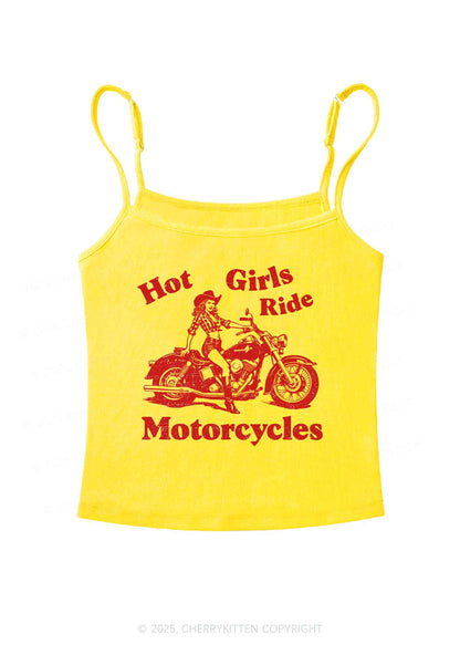 Hot Girls Ride Motorcycles Y2K Spaghetti Strap Cami Cherrykitten