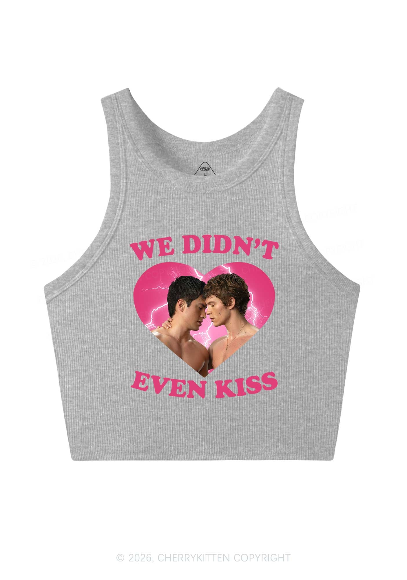 We Didnt Even Kiss Each Other HR Y2K Crop Tank Top Cherrykitten