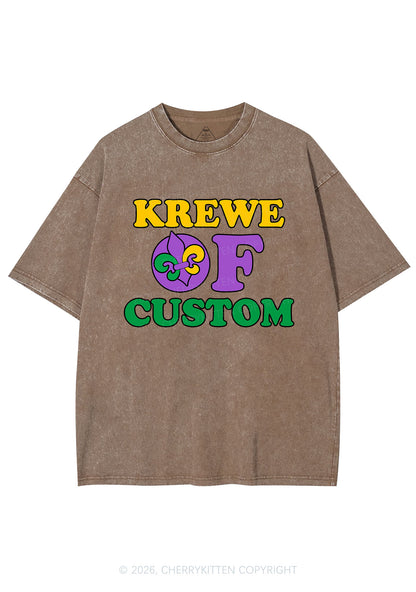 Krewe Of Custom Y2K Shirts Washed Tee Cherrykitten