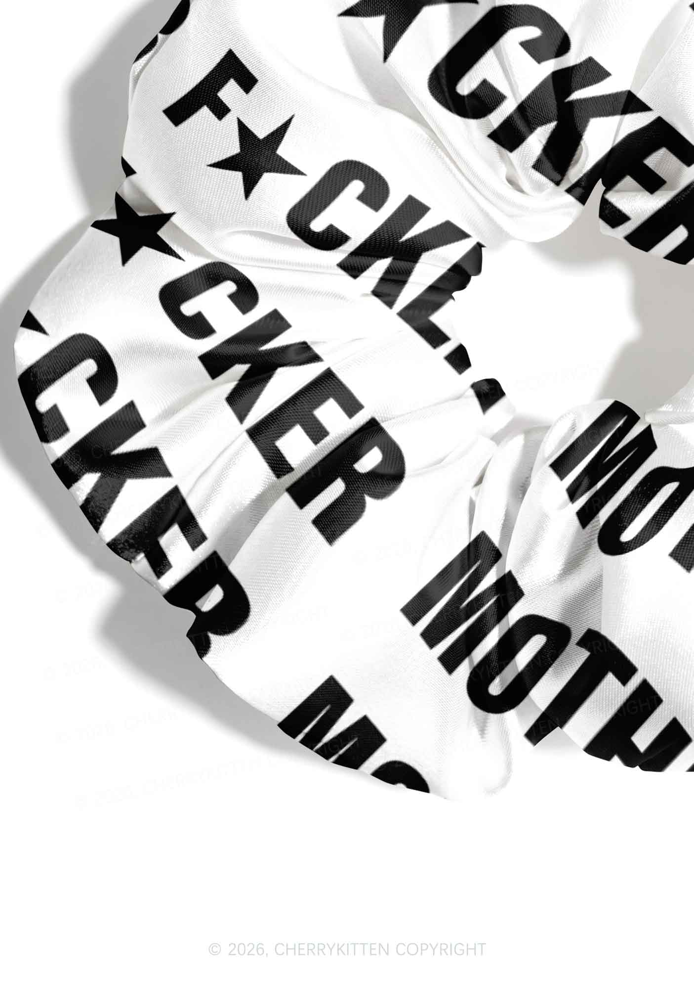 Mother Fxxker Y2K Hair Scrunchie Cherrykitten