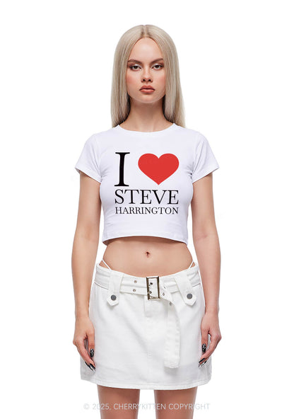 I Love SH Y2K Baby Tee Cherrykitten