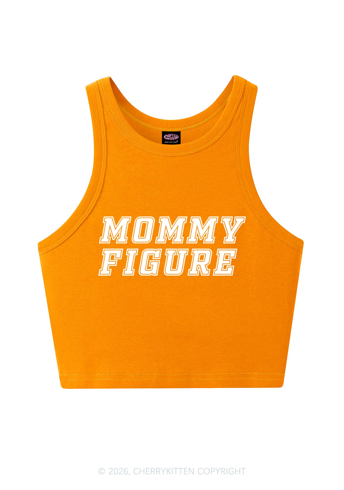 Mommy Figure Y2K Crop Tank Top Cherrykitten