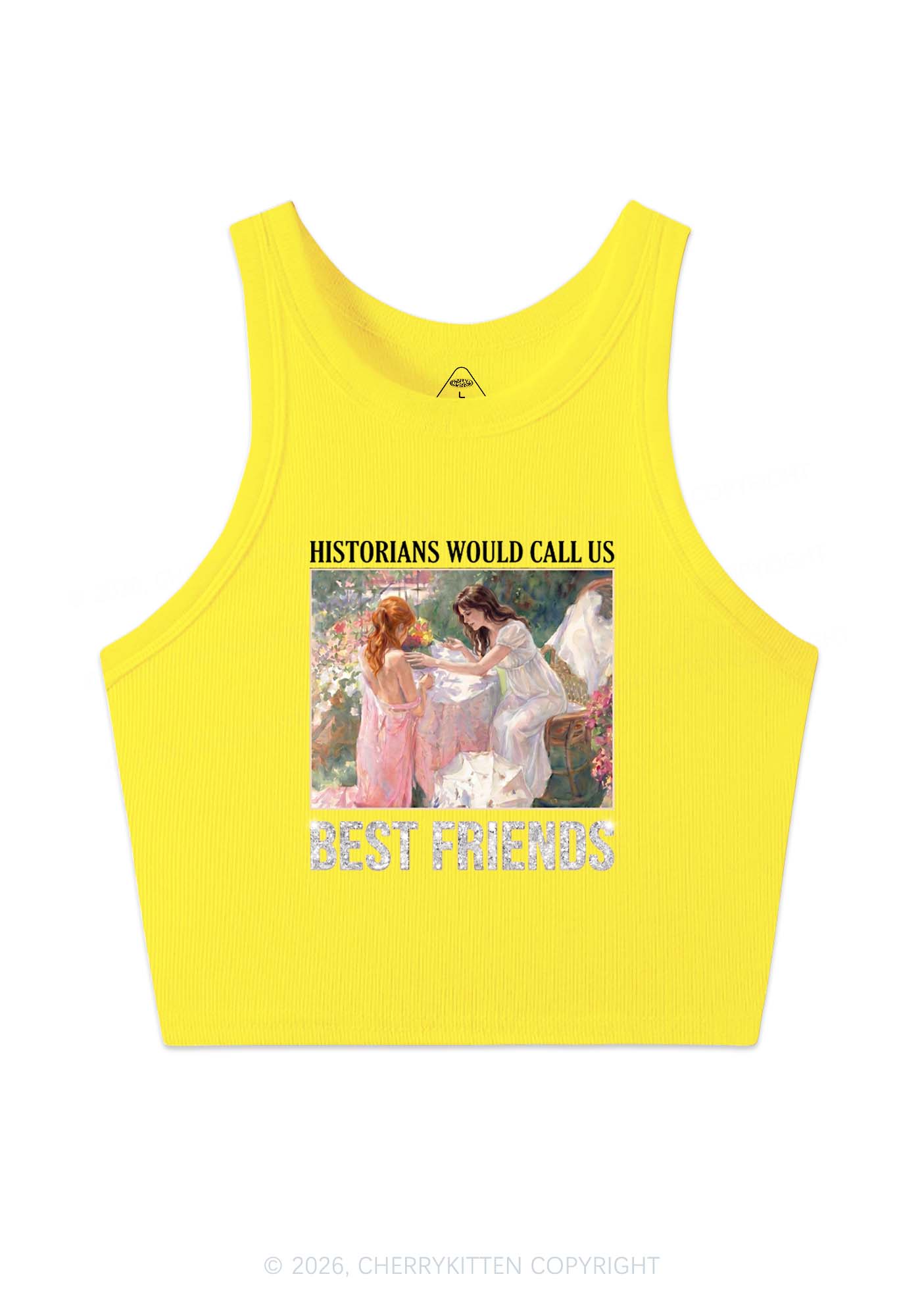 Historians Call Us Best Friends Pride Y2K Crop Tank Top Cherrykitten