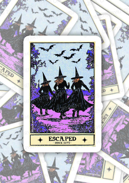 Halloween Escaped Witch 1pc Y2K Sticker Cherrykitten