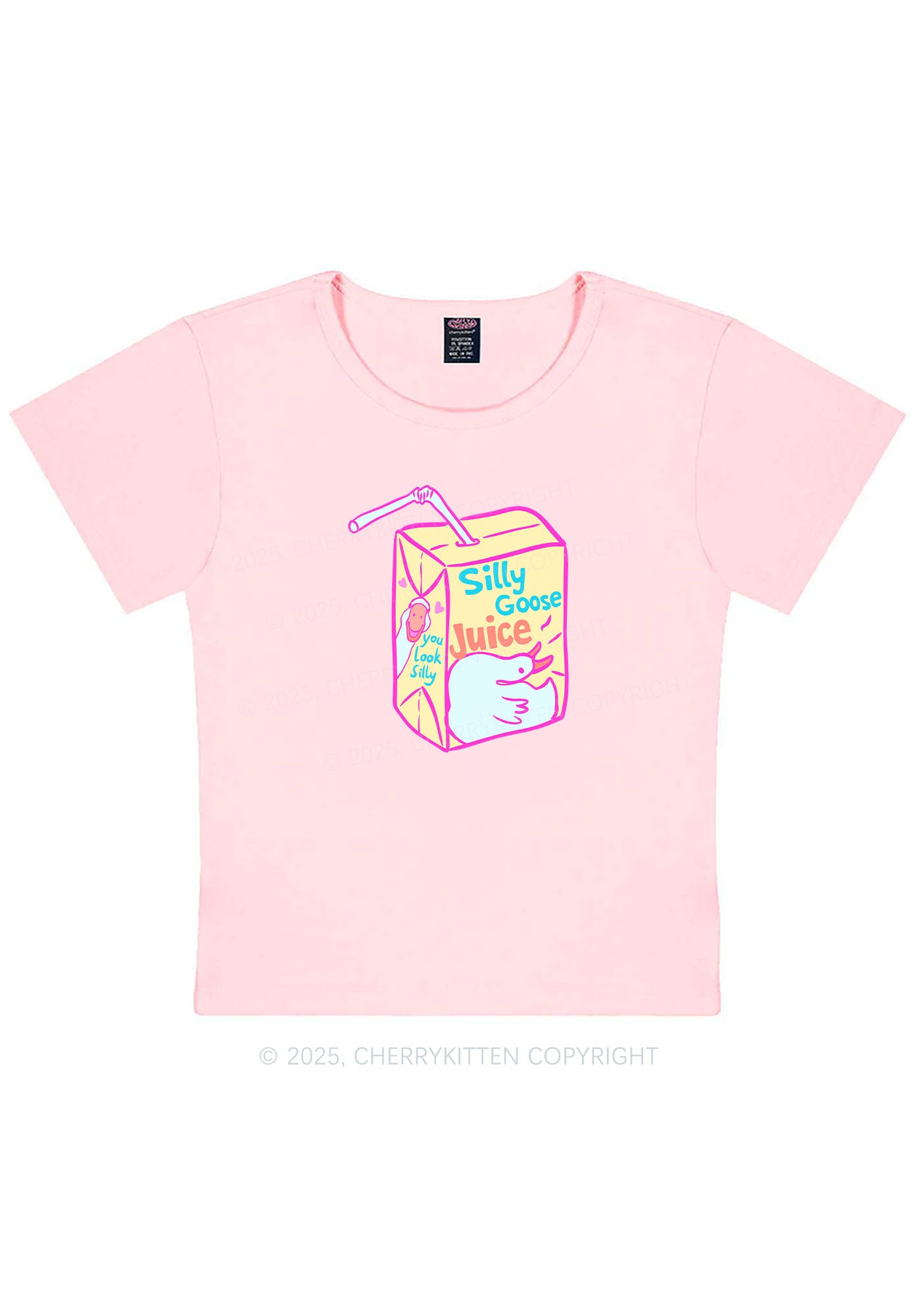 Look Silly Goose Juice Y2K Baby Tee Cherrykitten