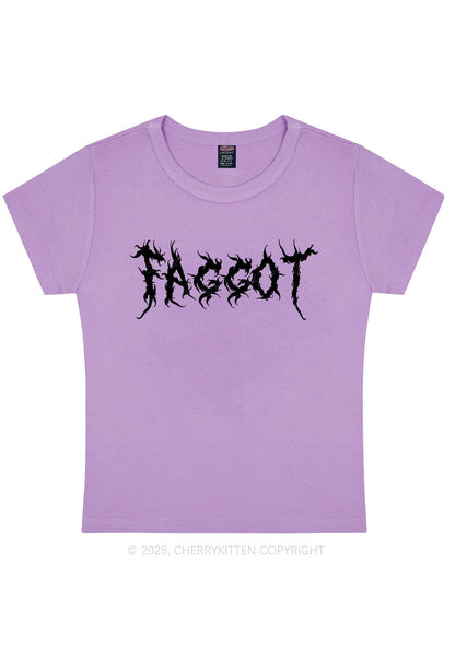 Punk Faggot Pride Y2K Baby Tee Cherrykitten