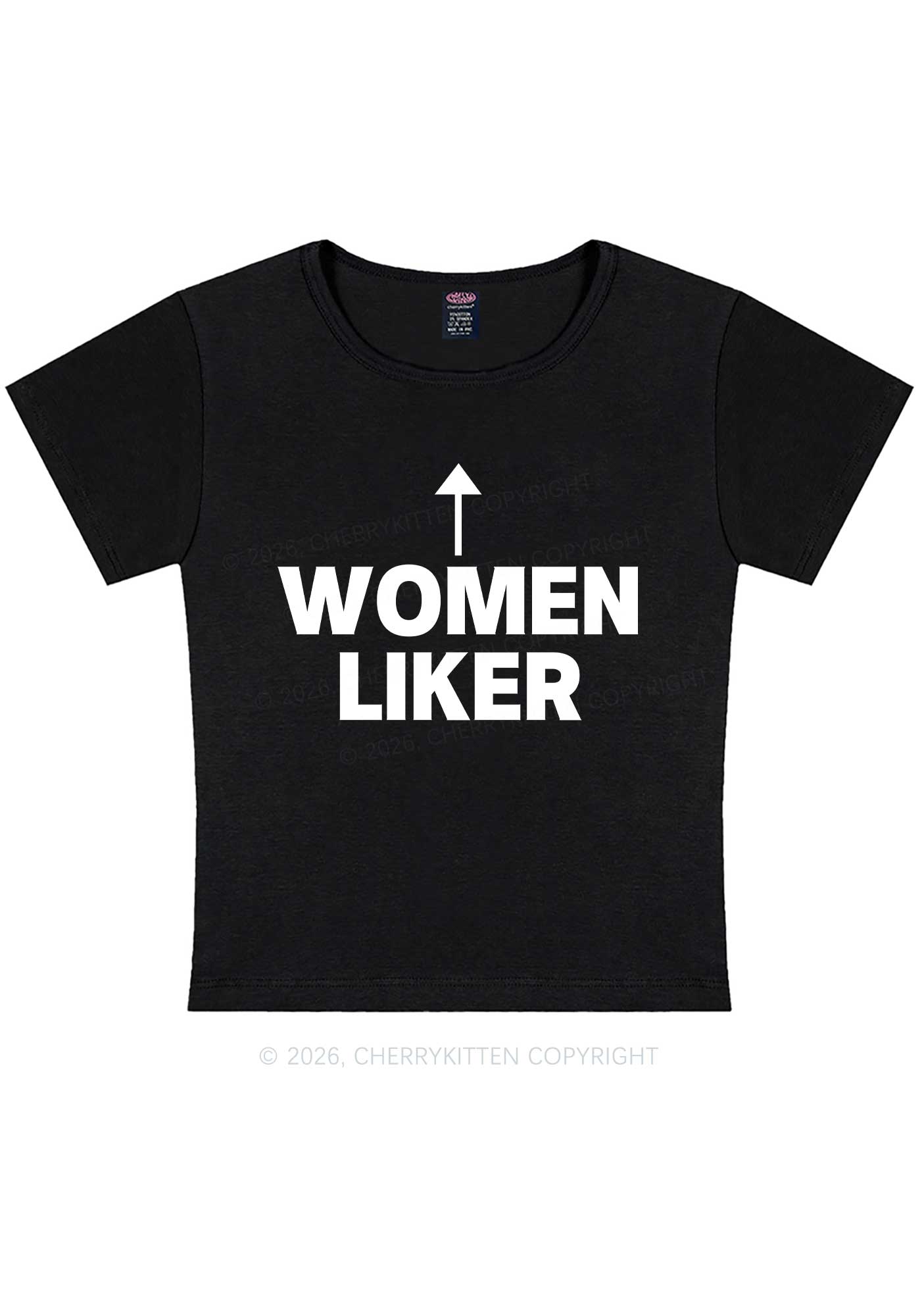 Women Liker Pride Y2K Baby Tee Cherrykitten