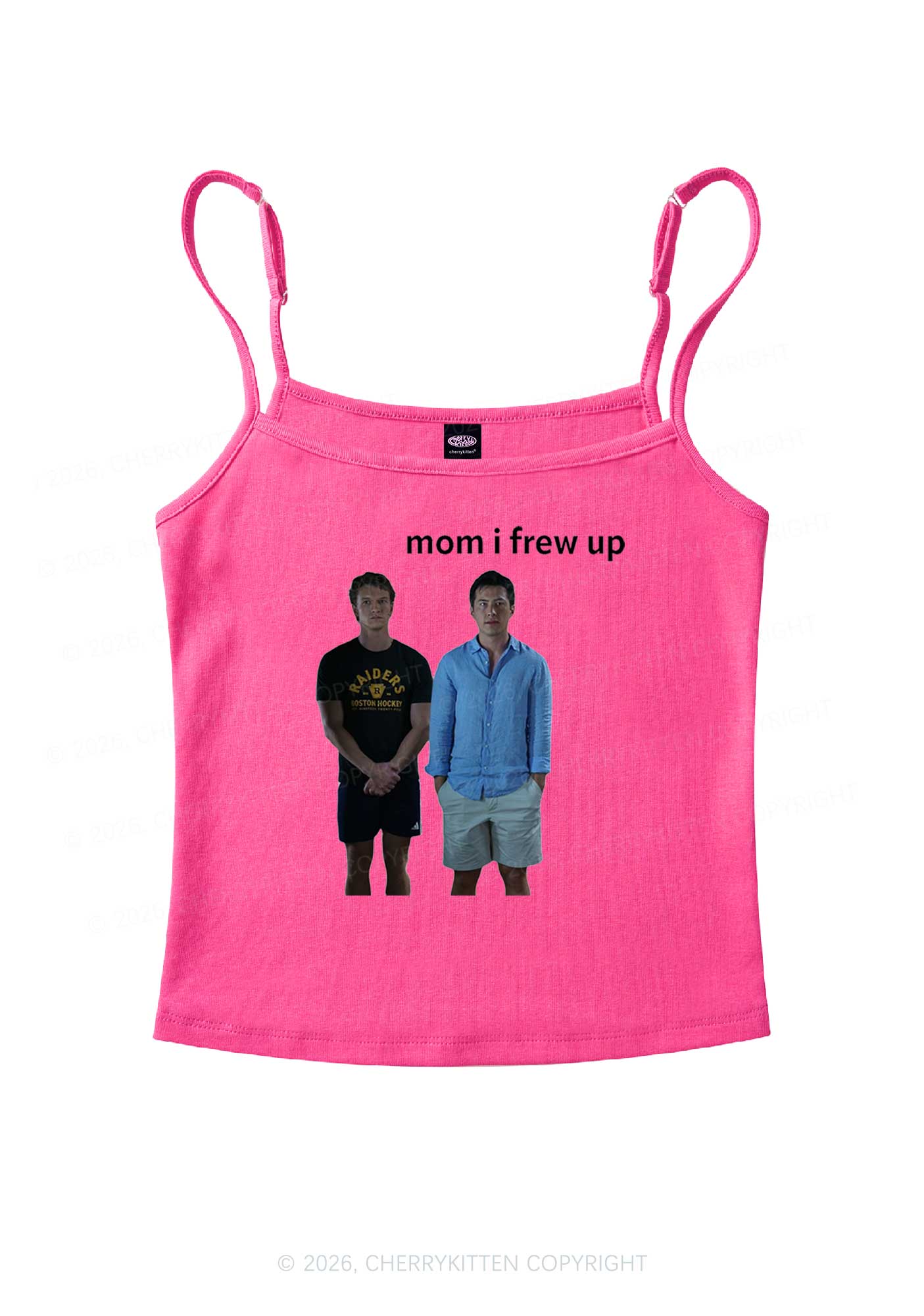Mom I Frew Up HR Y2K Spaghetti Strap Cami Cherrykitten
