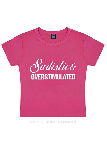 Sadistic Overstimulated Y2K Baby Tee Cherrykitten