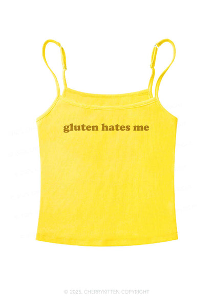 Gluten Hates Me Y2K Spaghetti Strap Cami Cherrykitten