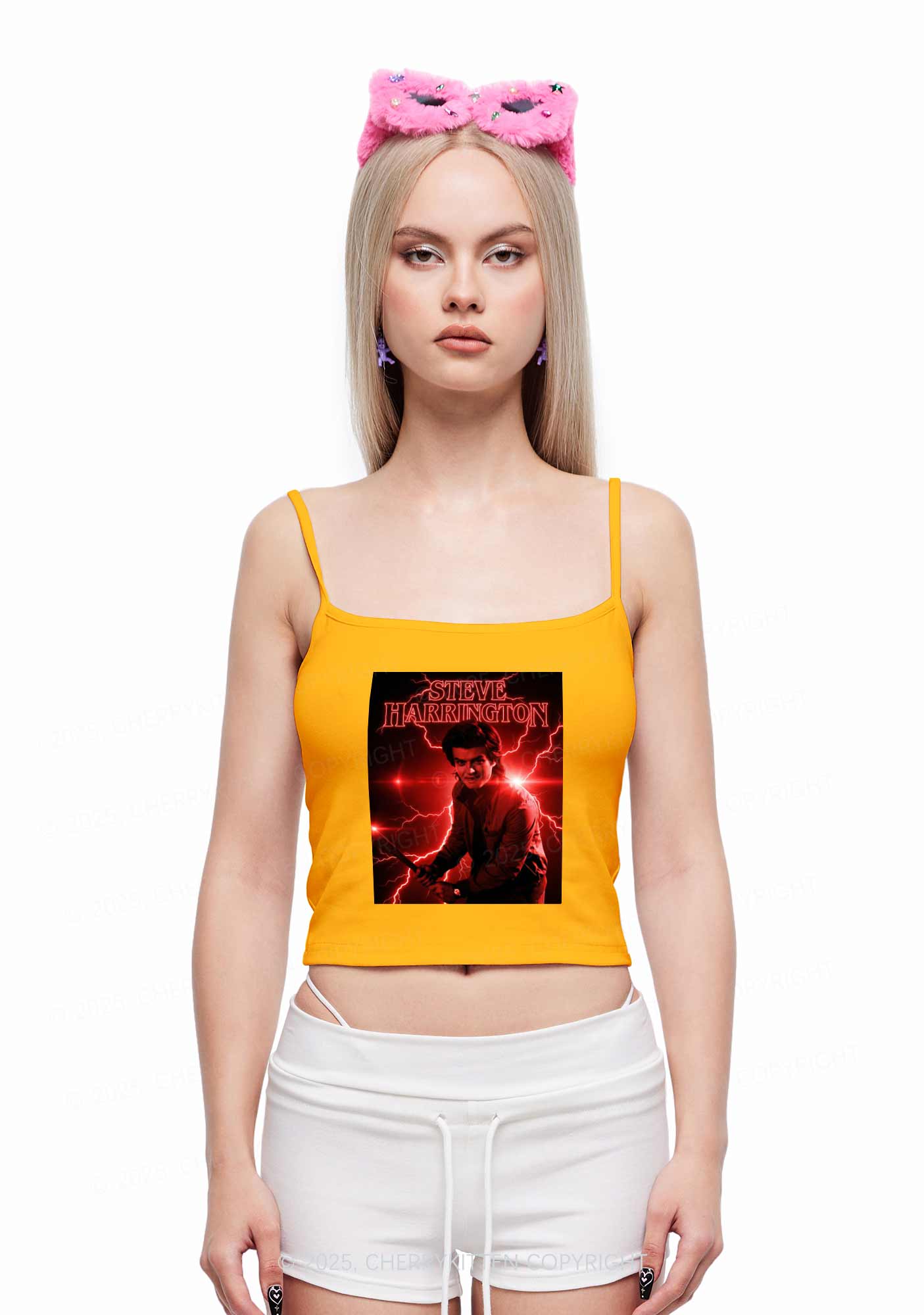 SH Red Lightning Y2K Spaghetti Strap Cami Cherrykitten