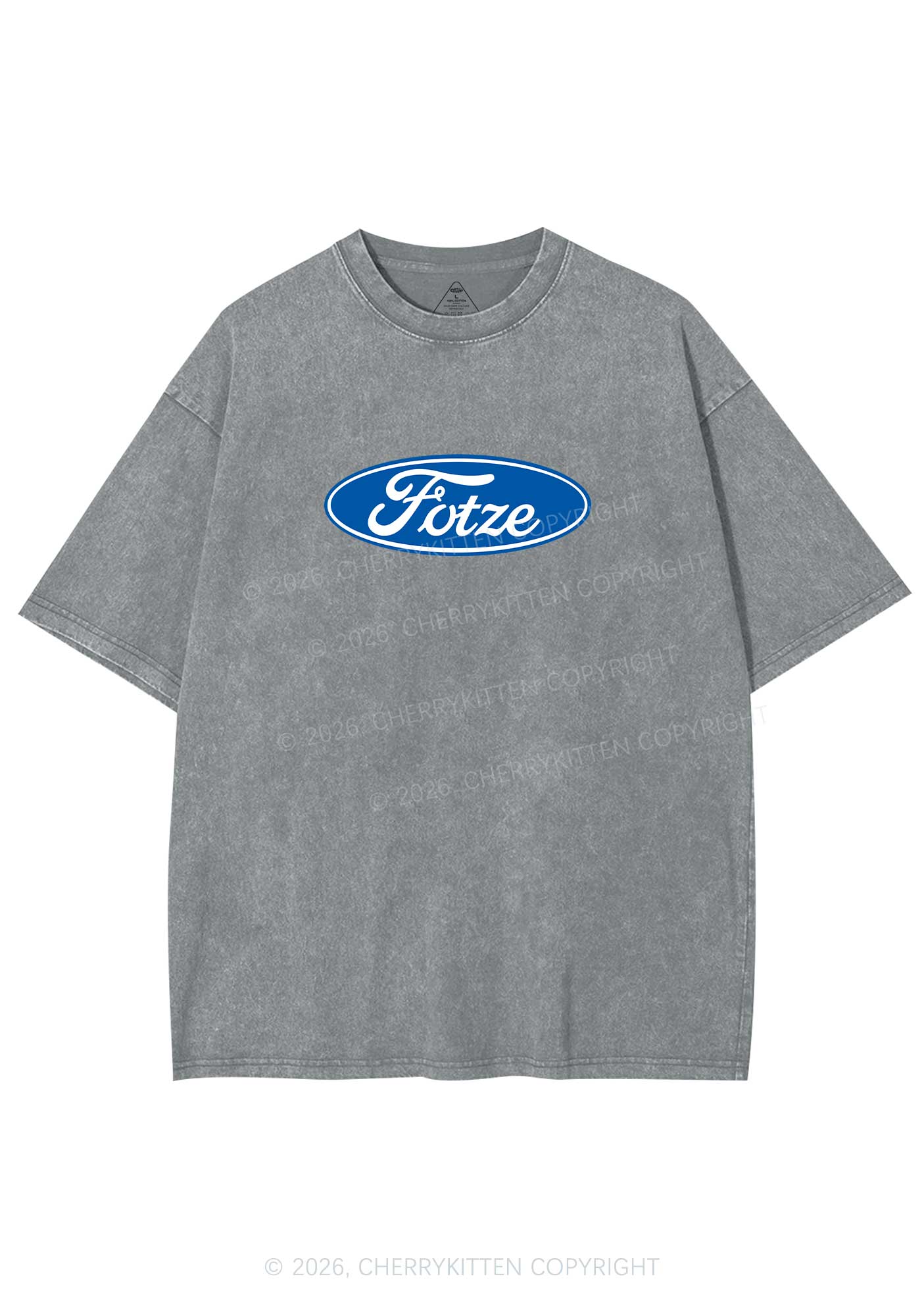Fotze Y2K Shirts Washed Tee Cherrykitten