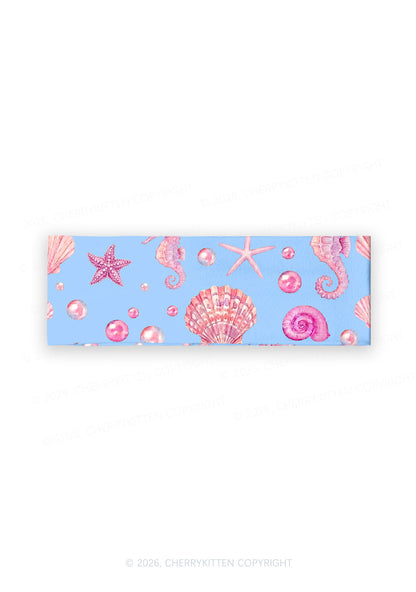 Pink Seashell Starfish Y2K Print Headband Cherrykitten
