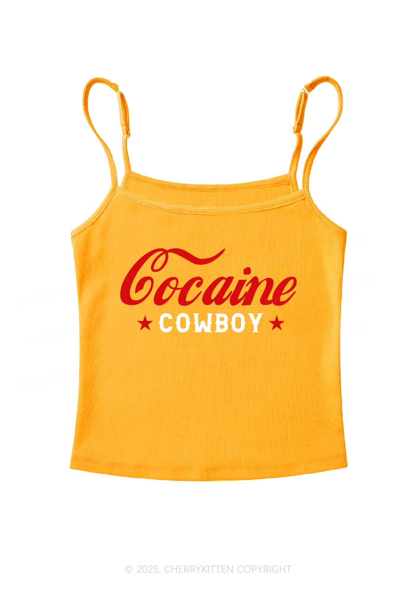 Cola Cowboy Y2K Spaghetti Strap Cami Cherrykitten