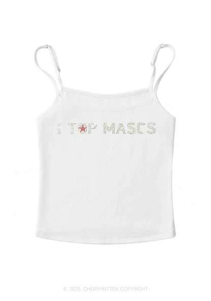 Rhinestone I Top Mascs Pride Y2K Spaghetti Strap Cami Cherrykitten