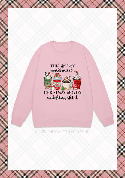 Christmas Movies Watching Shirt Y2K Sweatshirt Cherrykitten