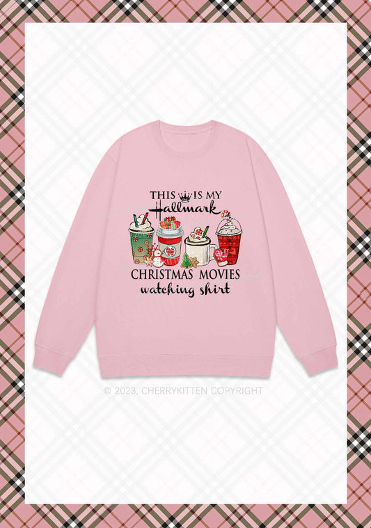 Christmas Movies Watching Shirt Y2K Sweatshirt Cherrykitten