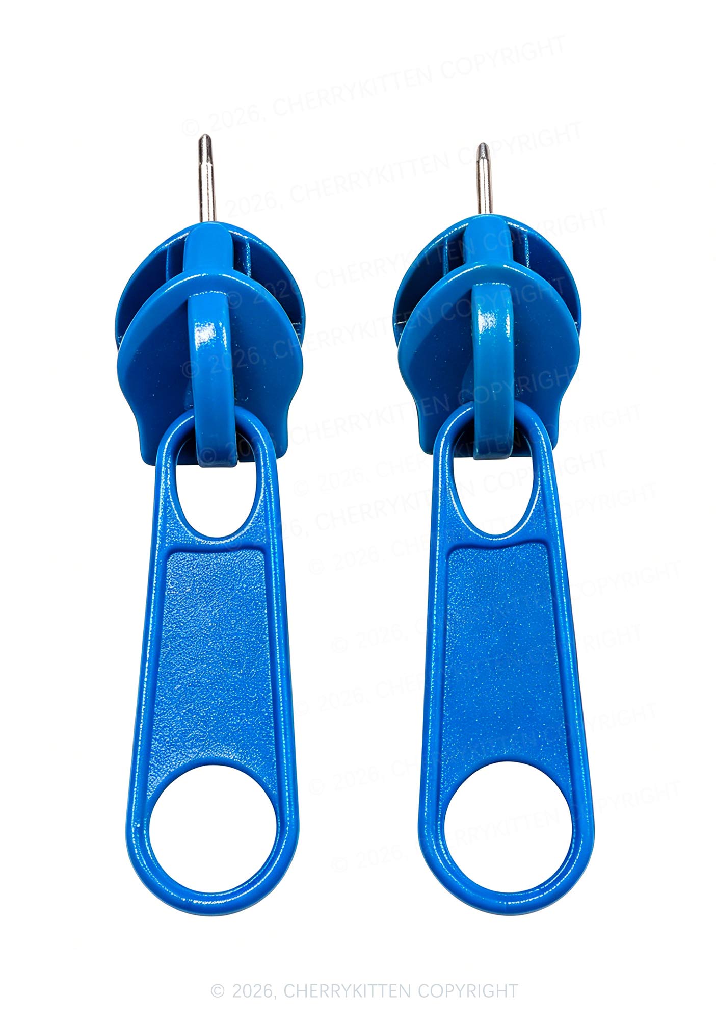 Metal Zipper Y2K Earrings Cherrykitten