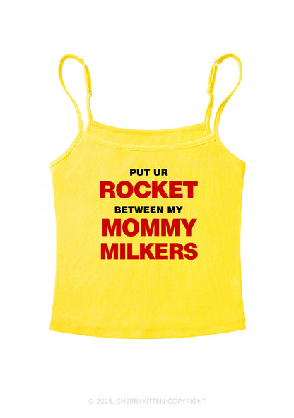 Rocket Mommy Milkers Y2K Spaghetti Strap Cami Cherrykitten