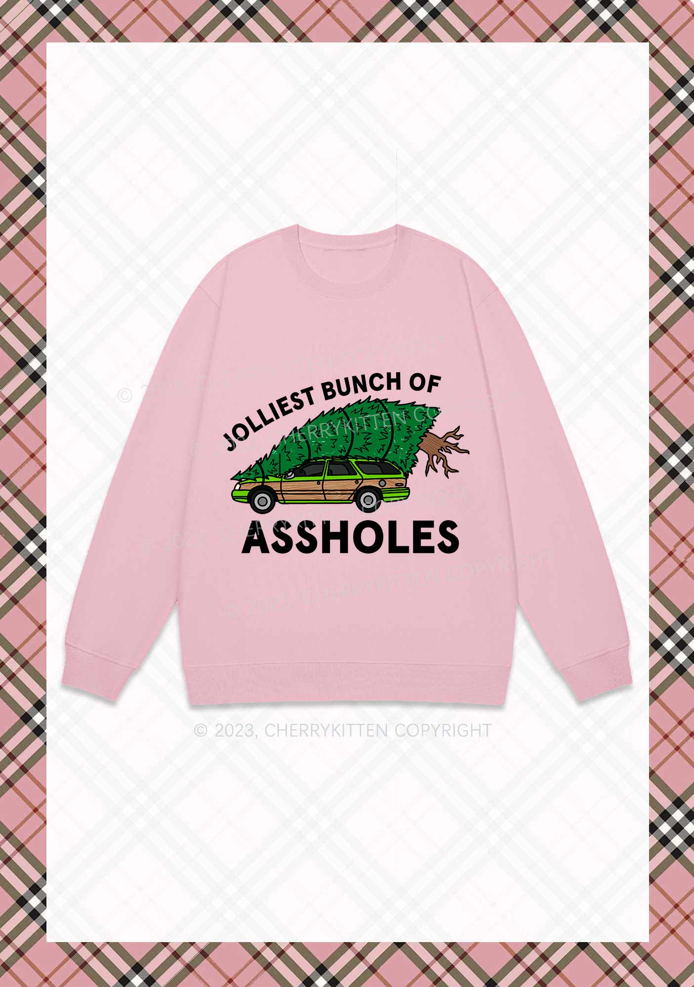 Jolliest Brunch Christmas Y2K Sweatshirt Cherrykitten