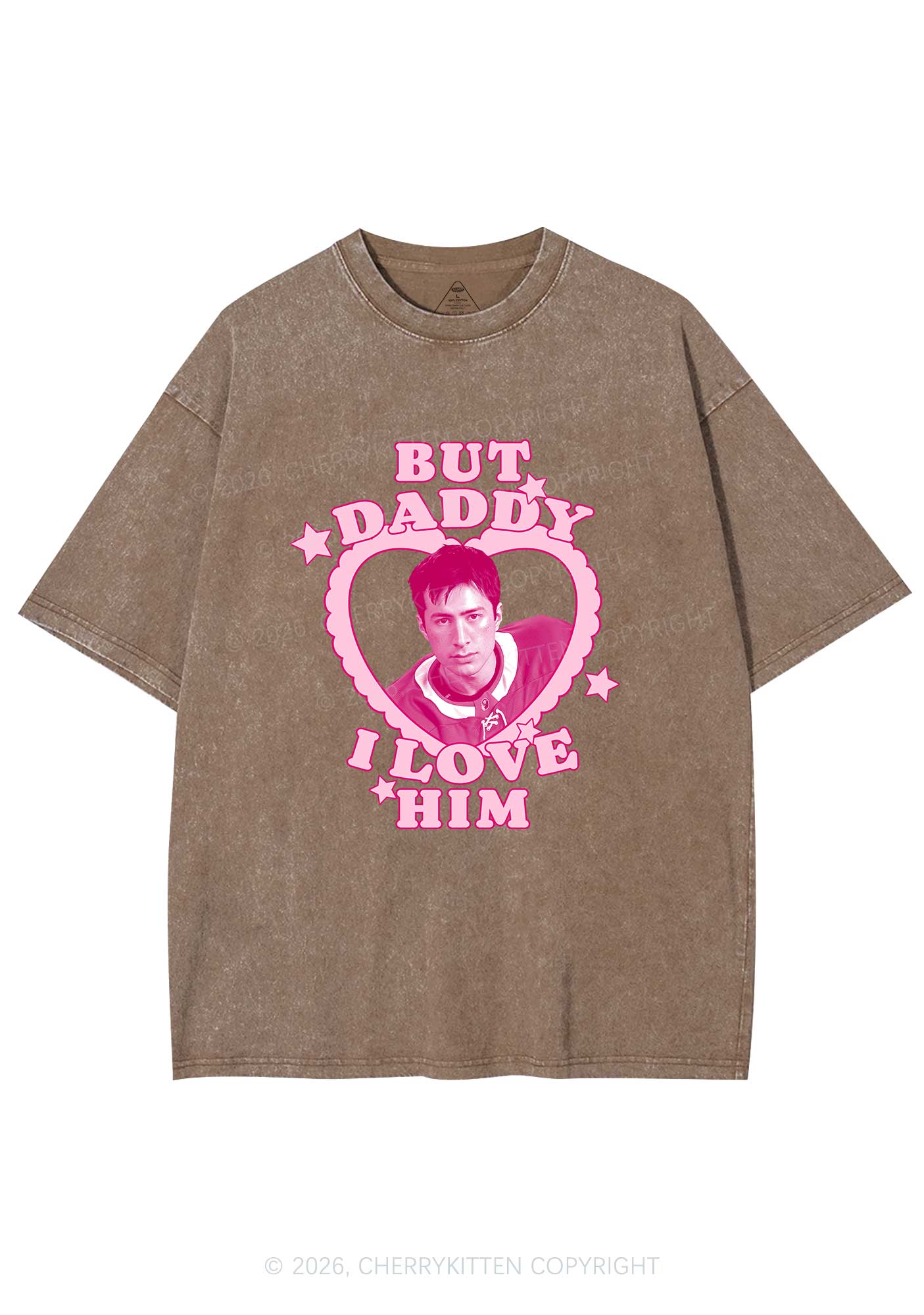 But Daddy I Love HW Y2K Shirts Washed Tee Cherrykitten
