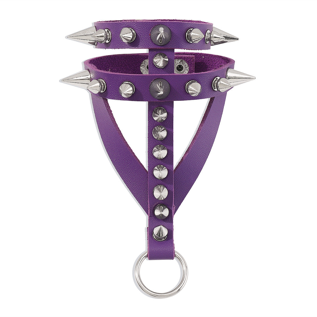 Halloween Leather Rivet Double Layer Punk Bracelet