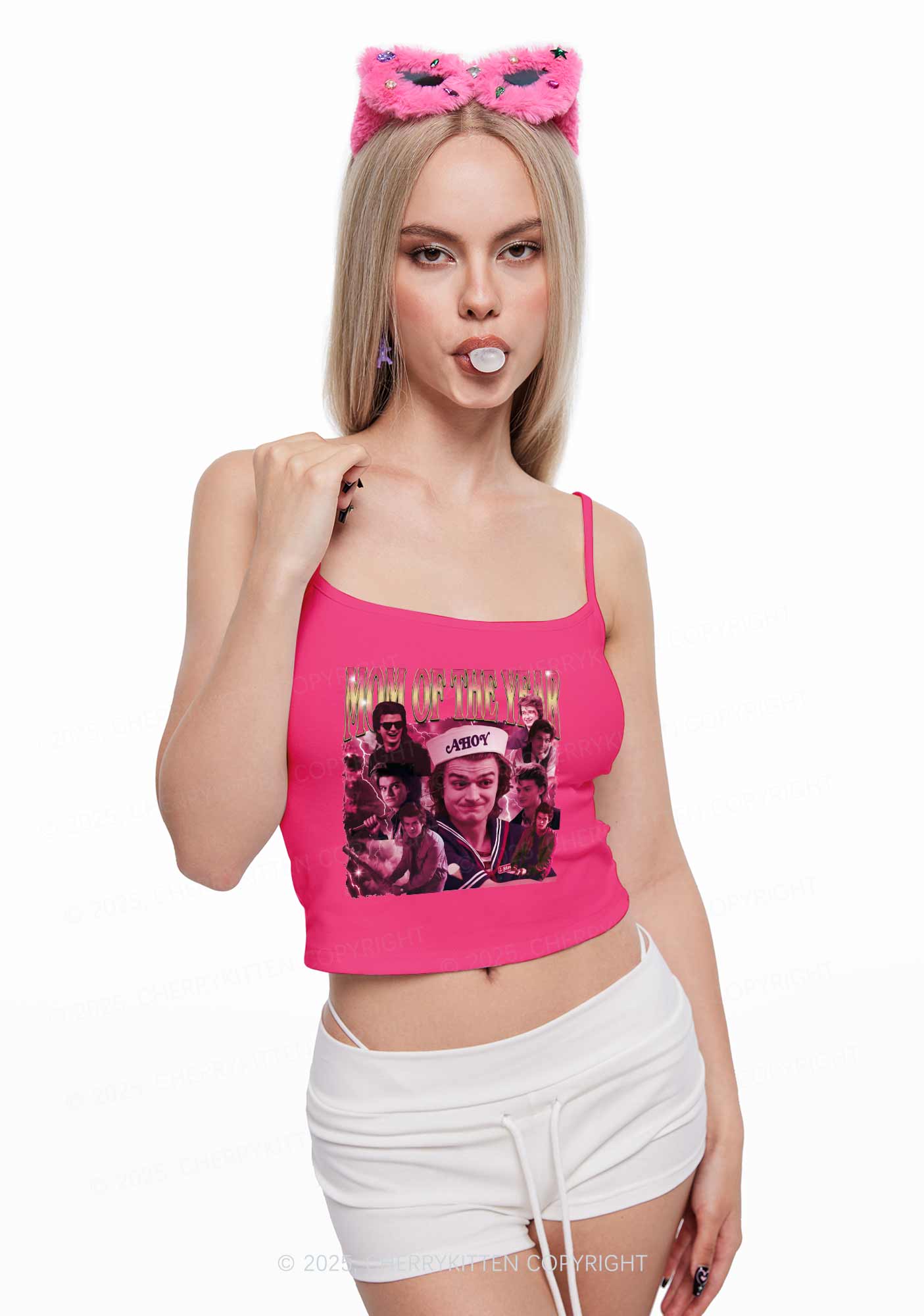 Mom Of The Year Y2K Spaghetti Strap Cami Cherrykitten