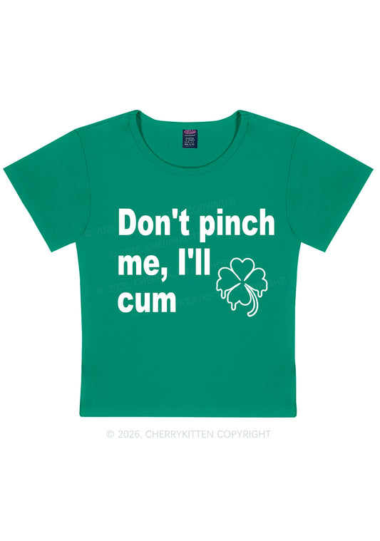 Dont Pinch Me St Patricks Y2K Baby Tee Cherrykitten