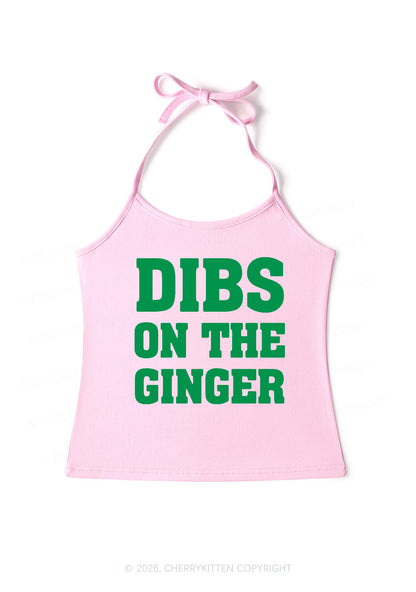 Dibs On The Ginger St Patricks Y2K Halter Neck Cami Cherrykitten