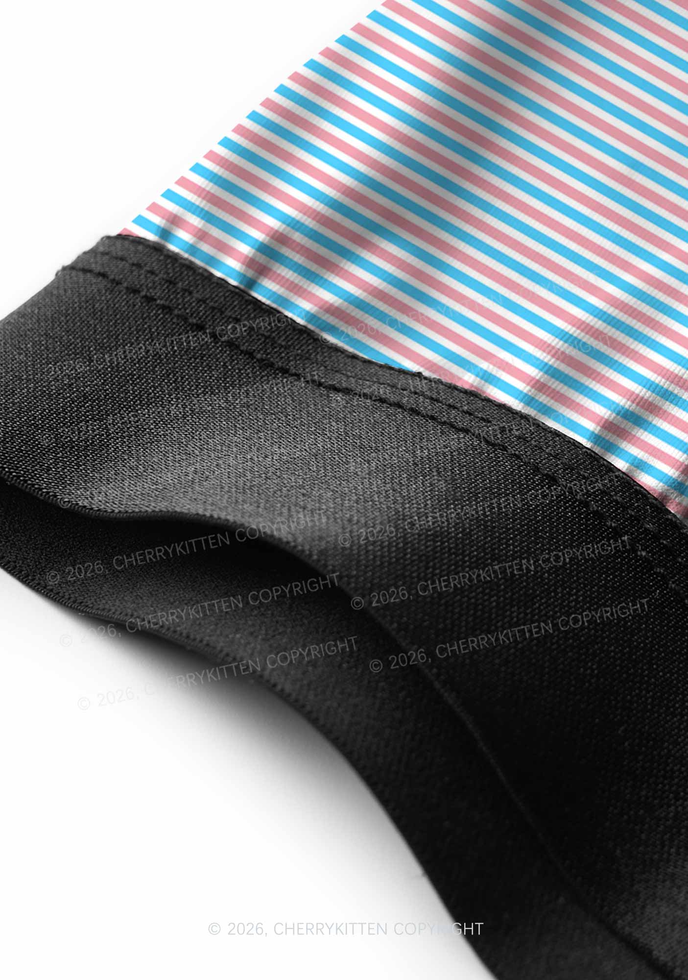 Trans Stripes Pride Y2K Print Men Boxer Briefs Cherrykitten