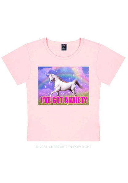 I've Got Anxiety Y2K Baby Tee Cherrykitten