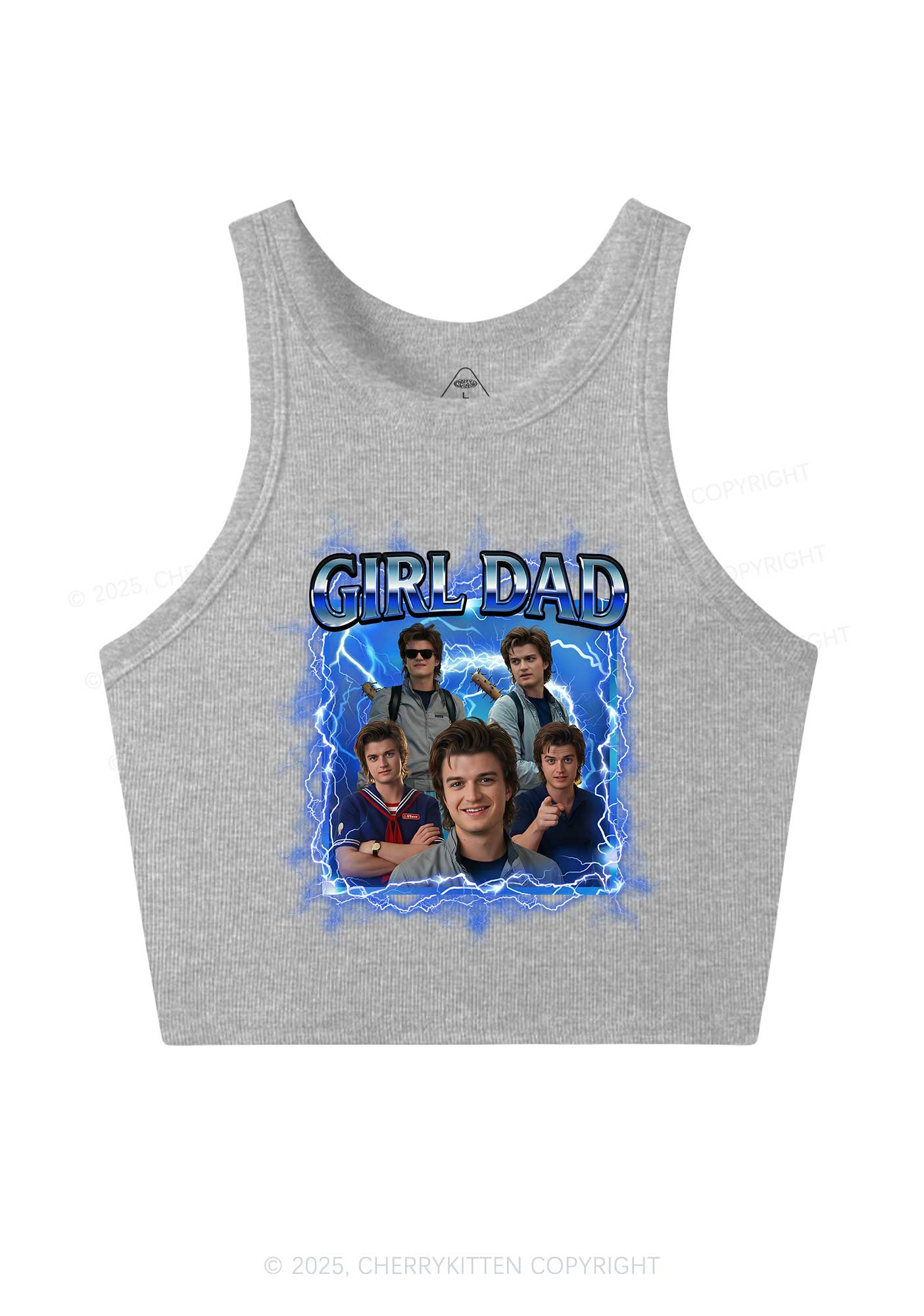 Girl Dad Y2K Crop Tank Top Cherrykitten