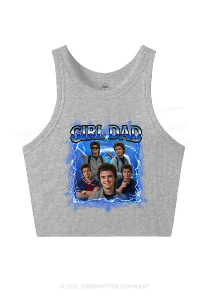 Girl Dad Y2K Crop Tank Top Cherrykitten