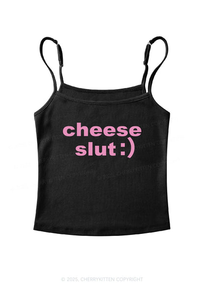 Cheese Slxt Y2K Spaghetti Strap Cami Cherrykitten