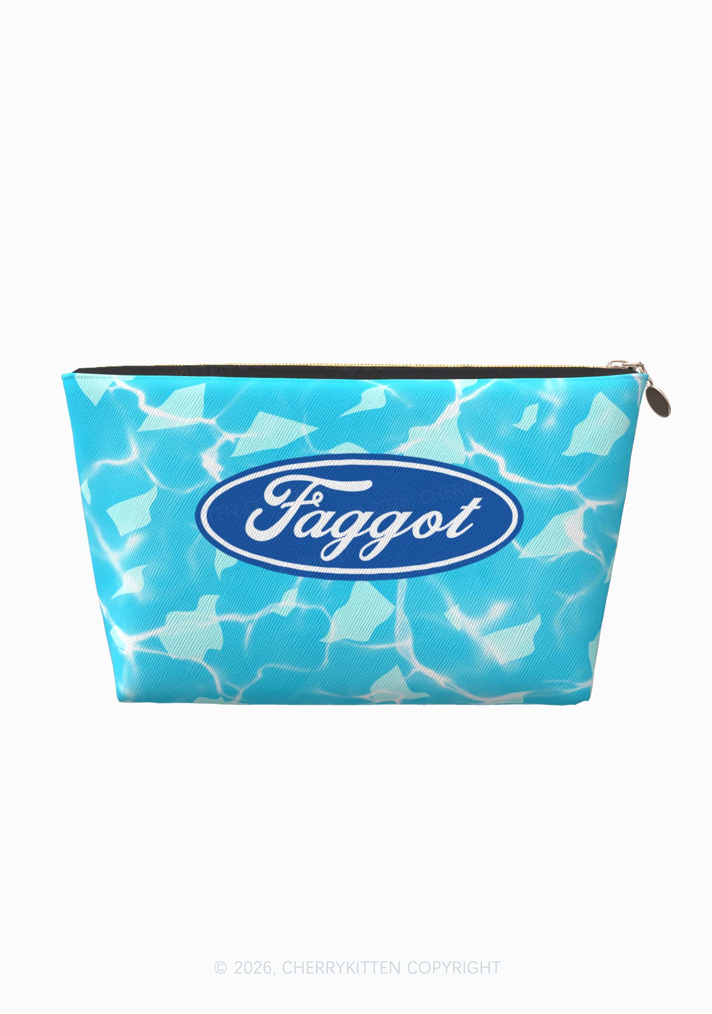 Blue Faggot Pride Y2K Makeup Bag Cherrykitten