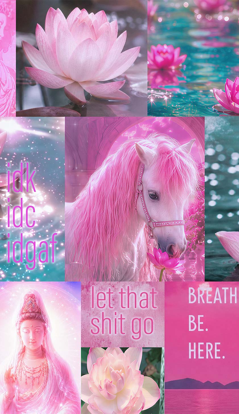 Pink Unicorn Collage Art Y2K Phone Case Cherrykitten