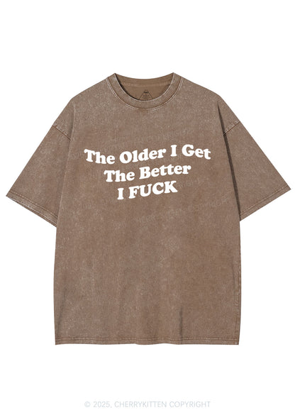 Older Get Better Fxxk Y2K Shirts Washed Tee Cherrykitten