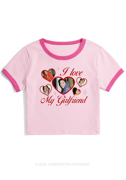 Custom Girlfriend Boyfriend Photos Y2K Ringer Tee Cherrykitten